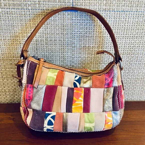 バッグ D&G Patchwork Leather Boston Bag Patchwork Leather Boston Bag – VINZOO STUDIO